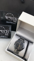  Shop Authentic Calvin Klein Minimal Black Dial Black Mesh Bracelet Watch for Men - K3M214X1 - Luxxuri