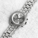  Shop Authentic Michael Kors Mini Bradshaw Crystals Silver Dial Silver Steel Strap Watch For Women - MK6454 - Luxxuri