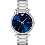  Shop Authentic Emporio Armani Dress Analog Blue Dial Silver Steel Strap Watch For Men - AR8033 - Luxxuri