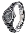  Shop Authentic Chanel J12 Quartz Ceramic Black Dial Black Steel Strap Watch for Women - J12 H0682 - Luxxuri