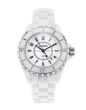  Shop Authentic Chanel J12 Ceramic White Dial White Steel Strap Watch for Women - J12 H0968 - Luxxuri