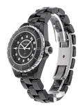  Shop Authentic Chanel J12 Quartz Diamonds Black Dial Black Steel Strap Watch for Women - J12 H1625 - Luxxuri
