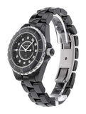  Shop Authentic Chanel J12 Quartz Diamonds Black Dial Black Steel Strap Watch for Women - J12 H1625 - Luxxuri
