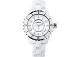  Shop Authentic Chanel J12 Diamonds Ceramic White Dial White Steel Strap Watch for Women - J12 H1628 - Luxxuri