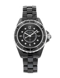  Shop Authentic Chanel J12 Diamonds Black Dial Black Steel Strap Watch for Women - J12 H2569 - Luxxuri