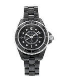  Shop Authentic Chanel J12 Diamonds Black Dial Black Steel Strap Watch for Women - J12 H2569 - Luxxuri