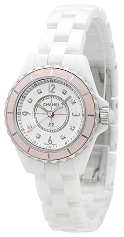  Shop Authentic Chanel J12 Quartz Diamonds Ceramic White Dial White Steel Strap Watch for Women - J12 H4466 - Luxxuri