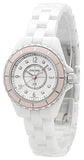  Shop Authentic Chanel J12 Quartz Diamonds Ceramic White Dial White Steel Strap Watch for Women - J12 H4466 - Luxxuri