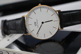  Shop Authentic Daniel Wellington Classic Reading White Dial Black Leather Strap Watch For Women - DW00100041 - Luxxuri