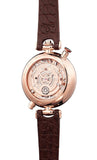  Shop Authentic Emporio Armani Meccanico Skeleton Mother of Pearl Dial Brown Leather Strap Watch For Women - AR1993 - Luxxuri