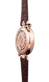  Shop Authentic Emporio Armani Meccanico Skeleton Mother of Pearl Dial Brown Leather Strap Watch For Women - AR1993 - Luxxuri