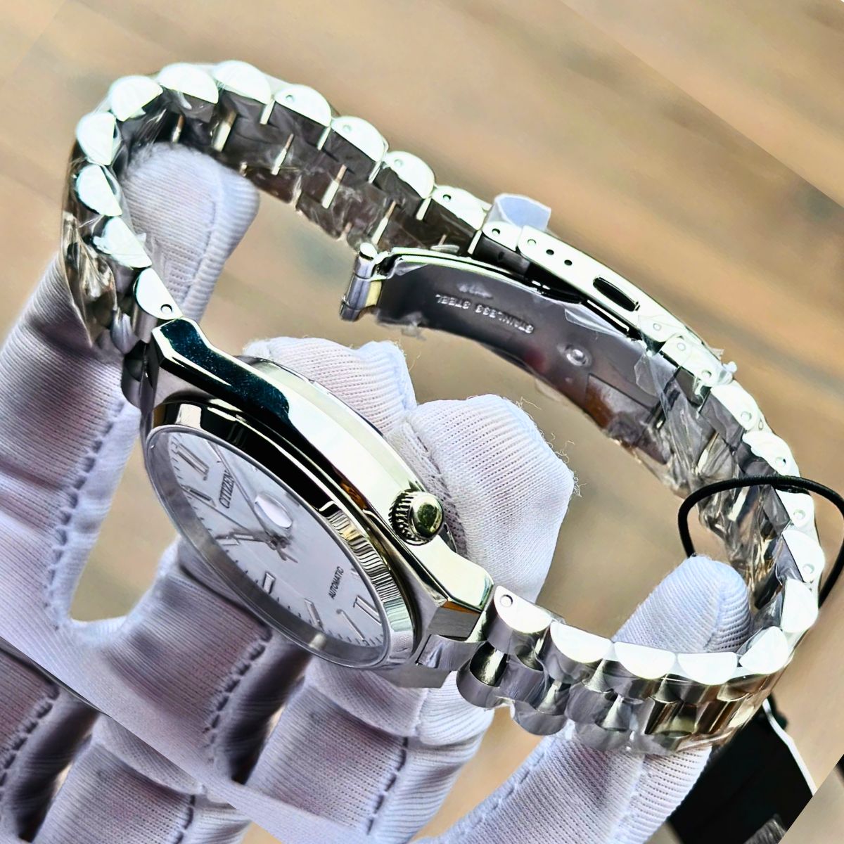  Shop Authentic Citizen Tsuyosa Automatic White Dial Silver Steel Strap Watch For Men - NJ0150-81A - Luxxuri