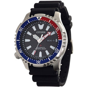  Shop Authentic Citizen Promaster Automatic 200M Diver Fugu Limited Edition Black Dial Black Rubber Strap Watch For Men - NY0110 - Luxxuri
