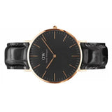  Shop Authentic Daniel Wellington Classic Reading Black Dial Black Leather Strap Watch For Men - DW00100129 - Luxxuri