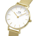  Shop Authentic Daniel Wellington Classic Petite Evergold White Dial Gold Mesh Bracelet Watch For Women - DW00100350 - Luxxuri