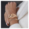  Shop Authentic Daniel Wellington Iconic Link Unitone Rose Gold Dial Rose Gold Steel Strap Watch For Women - DW00100401 - Luxxuri
