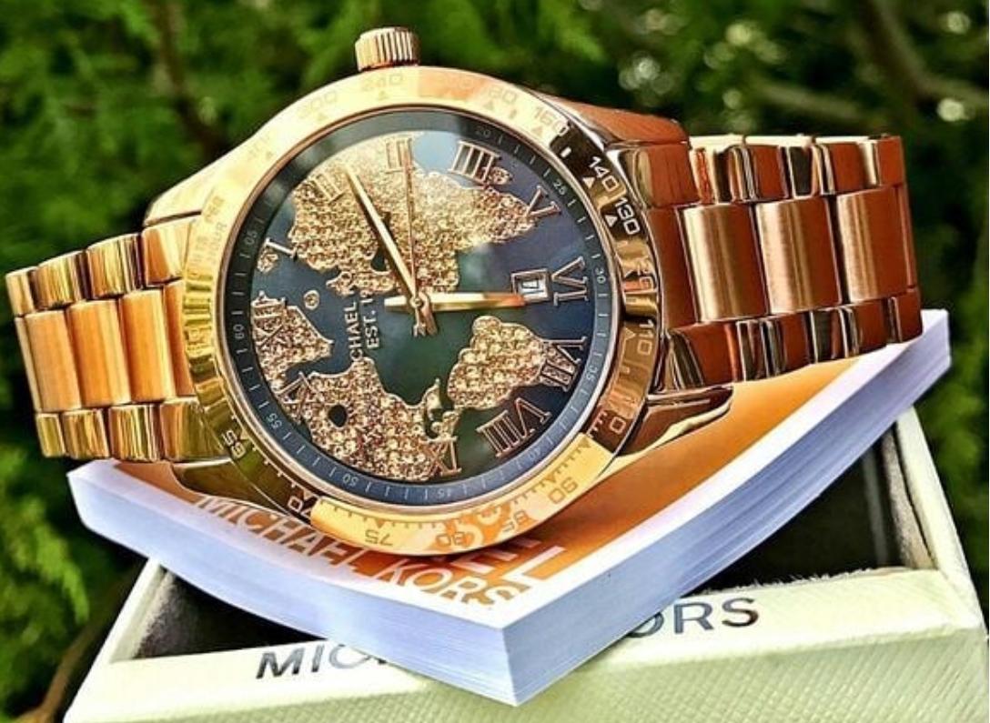  Shop Authentic Michael Kors Layton Rose Gold Dial Rose Gold Steel Strap Watch for Women - MK6395 - Luxxuri