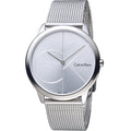  Shop Authentic Calvin Klein Minimal Silver Dial Silver Mesh Bracelet Watch for Men - K3M2112Z - Luxxuri