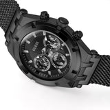  Shop Authentic Guess Continental Chronograph Black Dial Black Mesh Strap Watch For Men - GW0582G3 - Luxxuri