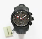  Shop Authentic Burberry The Endurance Chronograph Black Dial Black Rubber Strap Watch For Men - BU9802 - Luxxuri