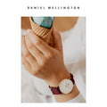  Shop Authentic Daniel Wellington Roselyn 3A Petite White Dial Red NATO Strap Watch For Women - DW00100293 - Luxxuri