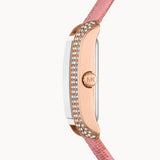  Shop Authentic Michael Kors Emery Quartz Diamonds Red Dial Pink Leather Strap Watch For Women - MK2966 - Luxxuri