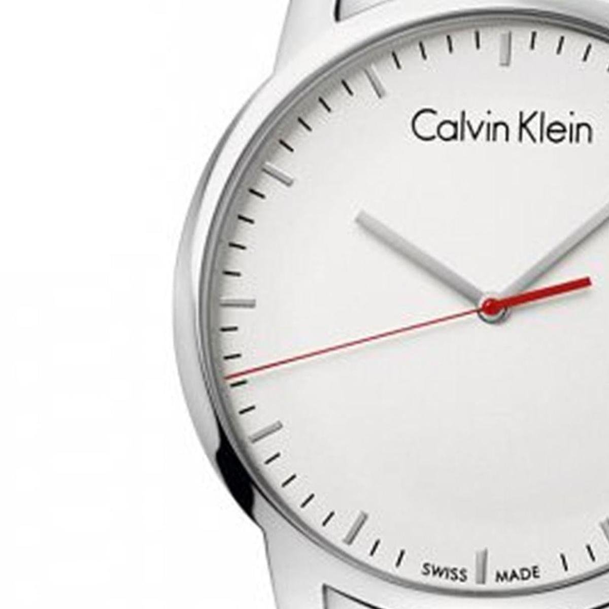  Shop Authentic Calvin Klein City Quartz White Dial Silver Steel Strap Watch for Men - K2G2G1Z6 - Luxxuri
