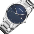  Shop Authentic Calvin Klein City Blue Dial Silver Steel Strap Watch for Men - K2G2G14Q - Luxxuri