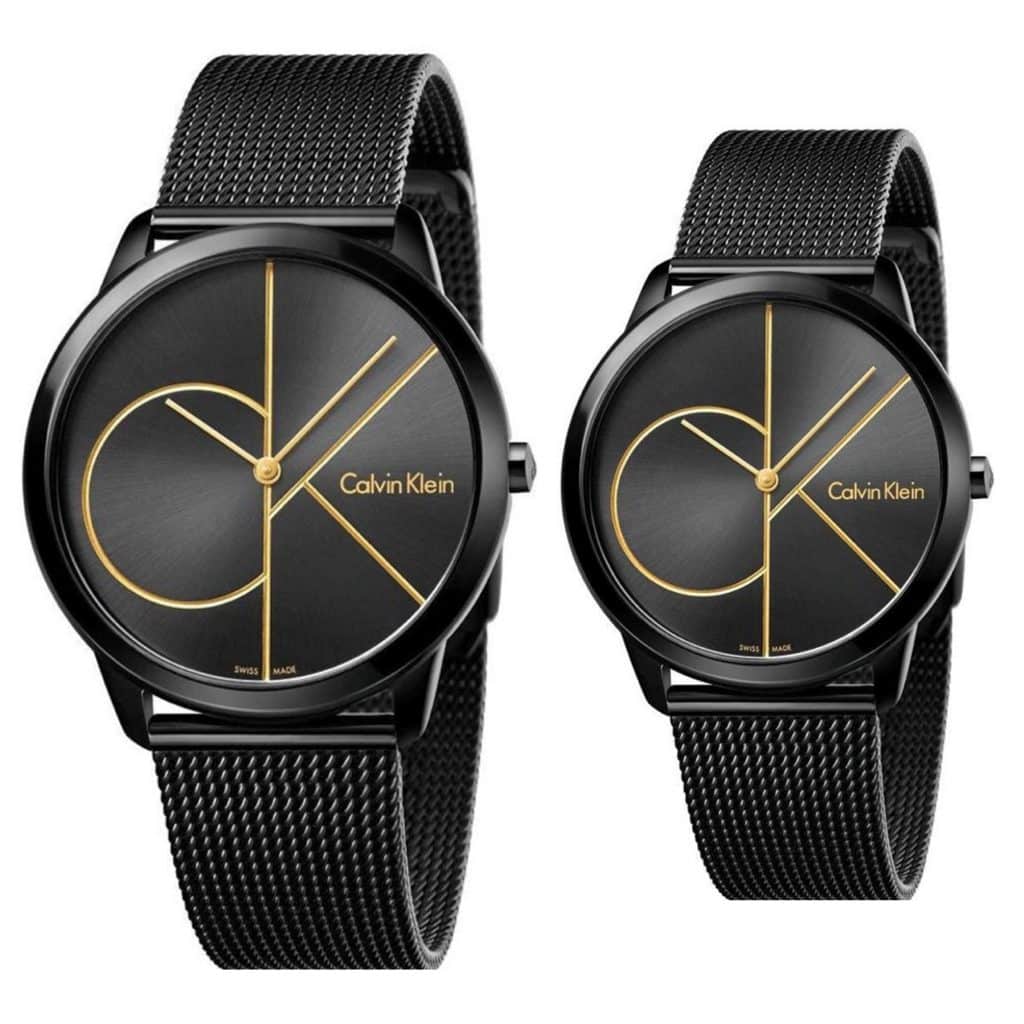  Shop Authentic Calvin Klein Minimal Black Dial Black Mesh Bracelet Watch for Women - K3M224X1 - Luxxuri