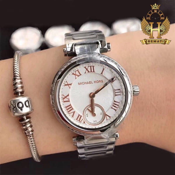  Shop Authentic Michael Kors Skylar Quartz White Dial Silver Steel Strap Watch For Women - MK5970 - Luxxuri