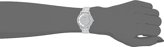  Shop Authentic Guess Ethereal Diamonds Silver Dial Silver Steel Strap Watch for Women - W1013L1 - Luxxuri