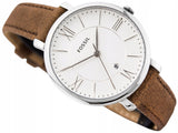  Shop Authentic Fossil Jacqueline White Dial Brown Leather Strap Watch for Women - ES3708 - Luxxuri