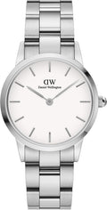  Shop Authentic Daniel Wellington Iconic Link White Dial Silver Steel Strap Watch For Women - DW00100207 - Luxxuri