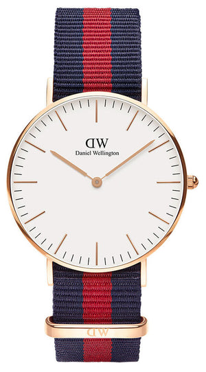  Shop Authentic Daniel Wellington Classic Oxford White Dial Two Tone NATO Strap Watch For Women - DW00100029 - Luxxuri