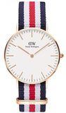  Shop Authentic Daniel Wellington Classic Canterbury White Dial Two Tone NATO Strap Watch For Women - DW00100030 - Luxxuri
