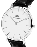  Shop Authentic Daniel Wellington Classic Petite Reading White Dial Black Leather Strap Watch For Women - DW00100241 - Luxxuri