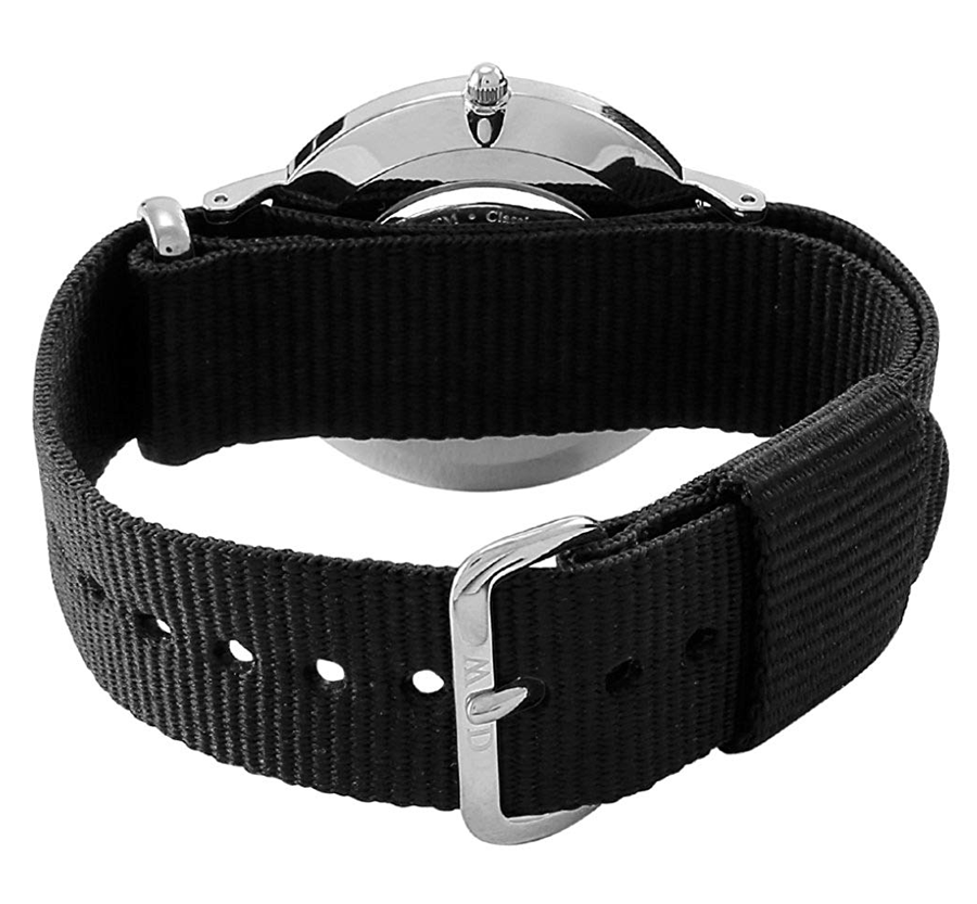  Shop Authentic Daniel Wellington Classic Cornwall White Dial Black Nylon Strap Watch For Men - DW00100260 - Luxxuri