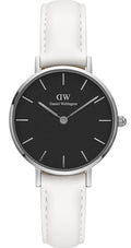  Shop Authentic Daniel Wellington Classic Petite Bondi Black Dial White Leather Strap Watch for Women - DW00100286 - Luxxuri