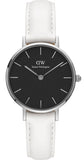 Shop Authentic Daniel Wellington Classic Petite Bondi Black Dial White Leather Strap Watch for Women - DW00100286 - Luxxuri