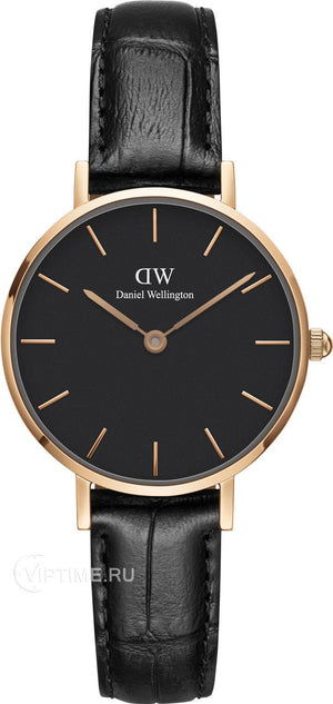  Shop Authentic Daniel Wellington Classic Petite Reading Black Dial Black Leather Strap Watch For Women - DW00100223 - Luxxuri