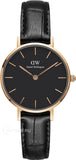  Shop Authentic Daniel Wellington Classic Petite Reading Black Dial Black Leather Strap Watch For Women - DW00100223 - Luxxuri