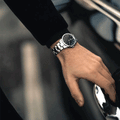  Shop Authentic Daniel Wellington Iconic Link Black Dial Silver Steel Strap Watch For Women - DW00100342 - Luxxuri
