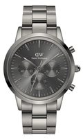  Shop Authentic Daniel Wellington Iconic Link Chronograph Grey Dial Grey Steel Strap Watch for Men - DW00100643 - Luxxuri