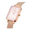  Shop Authentic Daniel Wellington Quadro Pressed Melrose Pink Dial Pink Mesh Bracelet Watch For Women - DW00100510 - Luxxuri