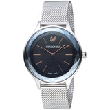  Shop Authentic Swarovski Octea Nova Black Dial Silver Mesh Bracelet Watch for Women - 5430420 - Luxxuri