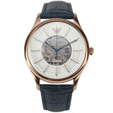 Shop Authentic Emporio Armani Meccanico Automatic White Dial Blue Leather Strap Watch For Men - AR1947 - Luxxuri