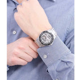  Shop Authentic Fossil FB-01 Automatic Skeleton Black Dial Silver Steel Strap Watch for Men - ME3190 - Luxxuri