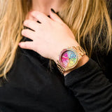  Shop Authentic Guess Confetti Multifunction Multicolor Dial Rose Gold Steel Strap Watch For Women - GW0483L3 - Luxxuri