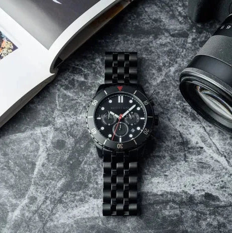  Shop Authentic Michael Kors Cunningham Chronograph Black Dial Black Steel Strap Watch For Men - MK8965 - Luxxuri