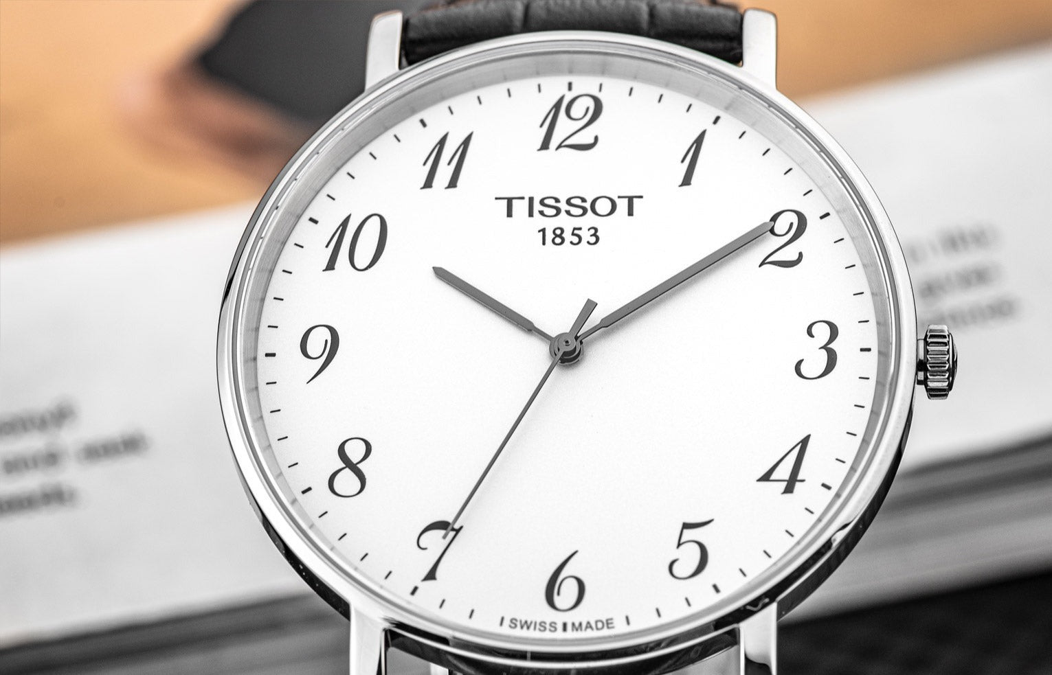  Shop Authentic Tissot Everytime Large White Dial Black Leather Strap Watch For Men - T109.610.16.032.00 - Luxxuri
